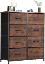 8 Drawers Dresser Cabinet Organizer Storage Drawers Fabric Chest of Drawers
