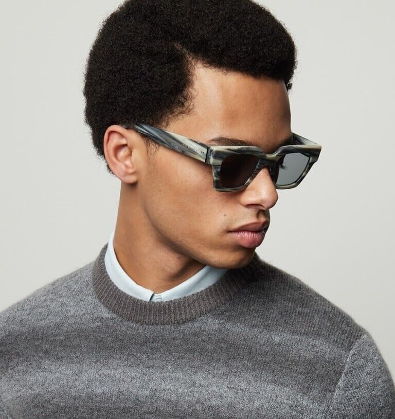 NEW D&G DG4413 342887 Grey Marble Grey Square Unisex Sunglasses NEW D&G DG4413 342887 Square Unisex Sunglasses main image 3