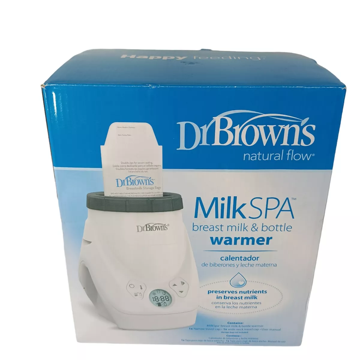  Dr. Brown's Natural Flow MilkSPA Breastmilk and Bottle Warmer  with Even and Consistent Warming : Baby