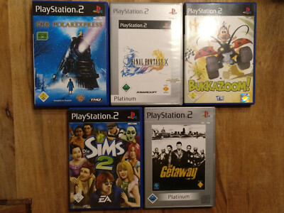 Play Station 2 / PS2 Spielesammlung / Final Fantasy X, Sims 2, The Getaway [...]