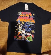 VINTAGE STYLE STARWARS A NEW HOPE T-ShirtLuke Skywalker Leia Medium w/ TAG