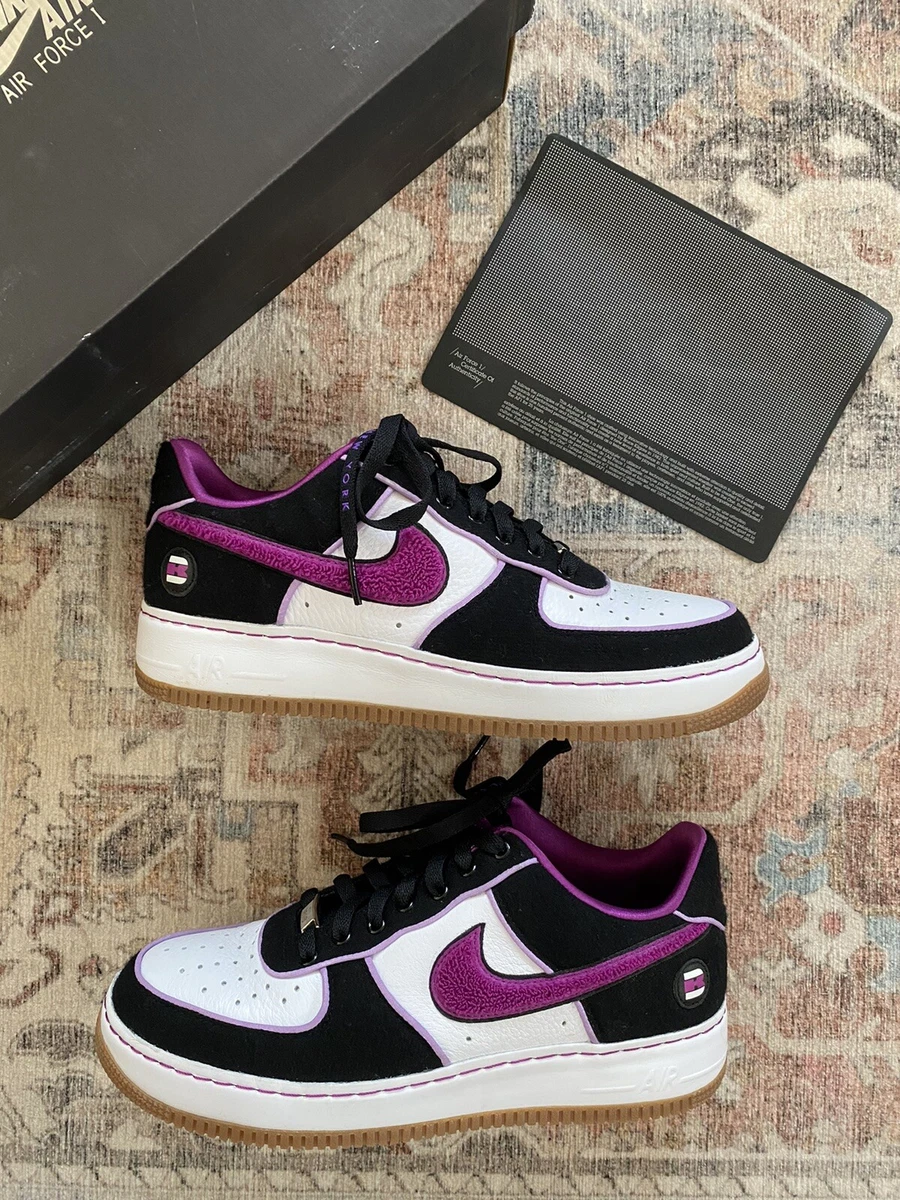 2010 Nike Air Force 1 Supreme Brooklyn NY Black Plum Size 9.5 OG ALL RARE