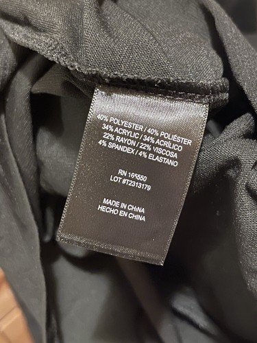 NUOVO 32 gradi caldo nero manica lunga scollo a scoop base strato top taglia media ~NUOVO - Foto 7 di 7