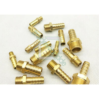 Brass Hose Barb Connector Metric Male Thread M10 M12 M14 M16 M18 M20 Barb 6~16mm