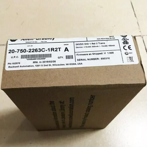 NEW Factory Sealed AB 20-750-2263C-1R2T / A 750 24V Tran IO Option module In Box