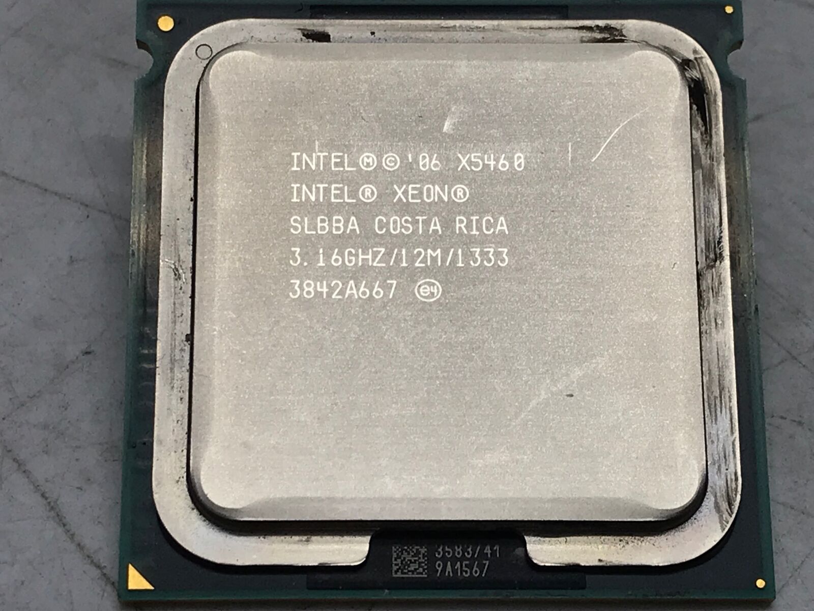 Intel Xeon X5460 3.16GHz Quad-Core LGA 771 12MB 1333 CPU Processor SLBBA