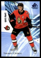 2020-21 SP Game Used Blue Burst Thomas Chabot 149/165 Ottawa Senators #56