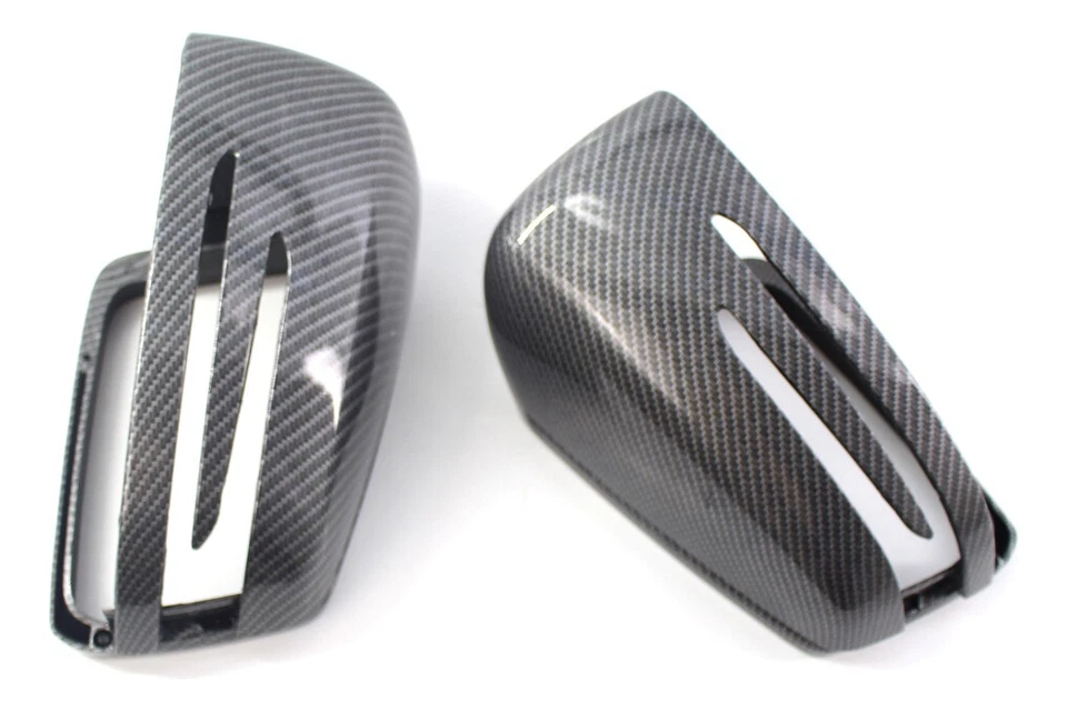 Carbon fiberRearview Side Mirror Cover Cap For MB W212 W176 W246 - Image 2 of 4