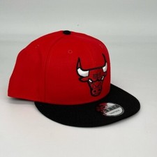 Chicago Bulls 9FIFTY NBA Adjustable Snapback New Era Cap - Red - Black - NWT