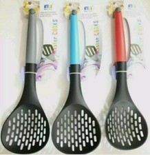 Skimmer Strainer Sloted Cooking Spoon Flexible Stiring Serving 33Cm Long Wide