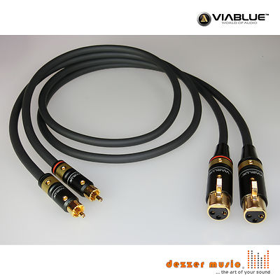 ViaBlue 2x 0,75m Adapterkabel NF-S1 T6s / XLR Cinch female/High End mit Bestnote