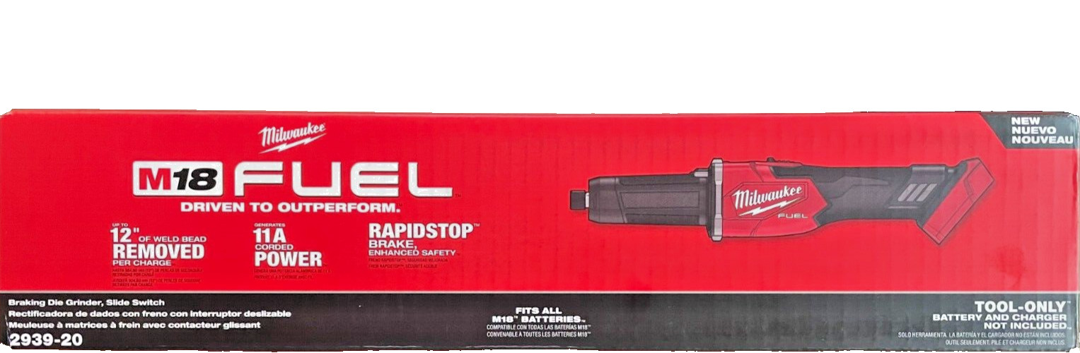 Milwaukee 2939-20 1/4 Cordless M18 Breaking Die Grinder New in Box