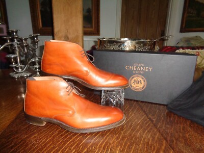 Joseph Cheaney Jackie 111 hellbraune Leder Chukka Stiefel UK 7,5 F HERGESTELLT IN ENGLAND