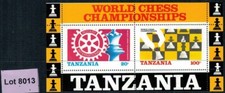 Lot 8013 - Tanzania - 1986 World Chess Championships MNH Souvenir Sheet