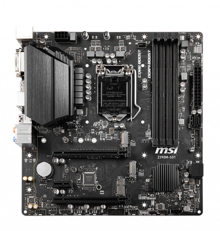 MSI Z390M-S01 Motherboard Intel Z390 LGA 1151 DDR4 M.2 Micro-ATX