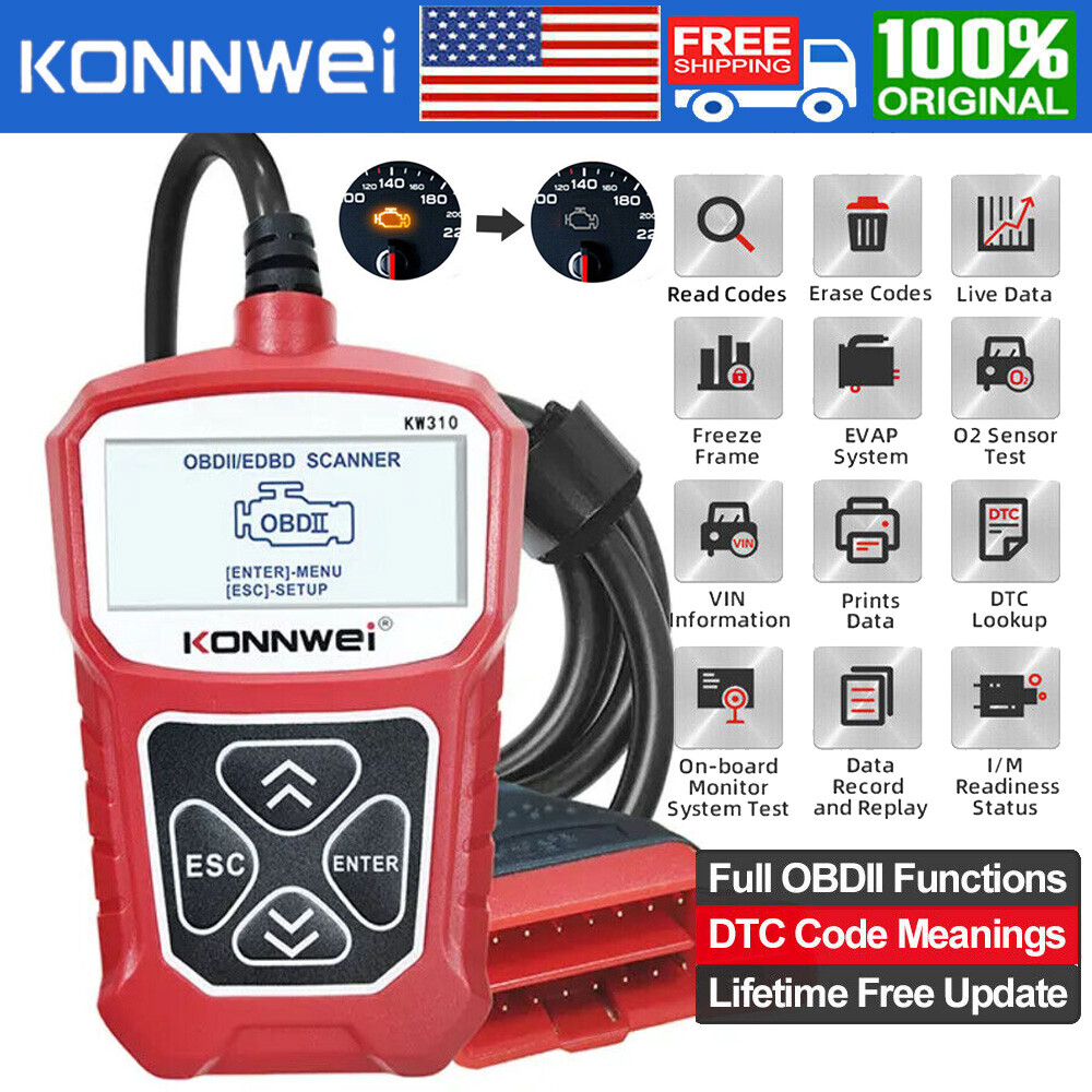 Automotive OBD II Scanner Car Engine Fault Code Reader CAN Diagnostic Scan Tool-image