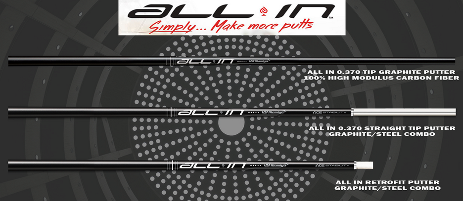 NEW UST Mamiya ALL-IN Putter Shaft - Choose Tip Size (Authorized