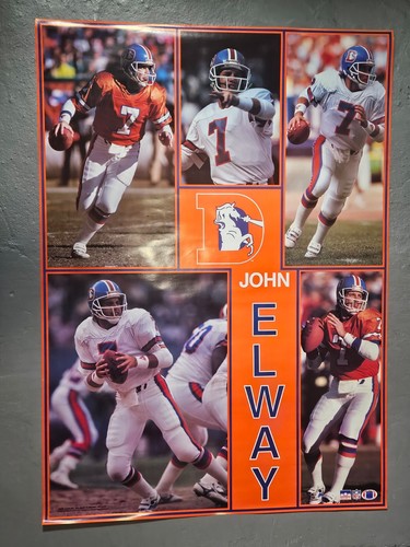 John Elway 1990 NOS SEALED VINTAGE Denver Broncos Starline 42x58" MONSTER Poster - Picture 10 of 24