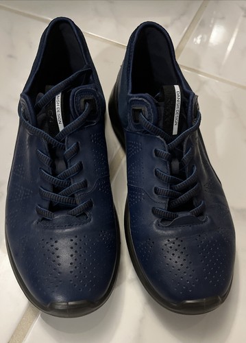 ECCO Women's 8-8.5 (EU 39) Soft 5 Blue Casual Sneakers
