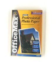 Office Max 4x6 Glossy Photo Paper 100 Sheets Sealed