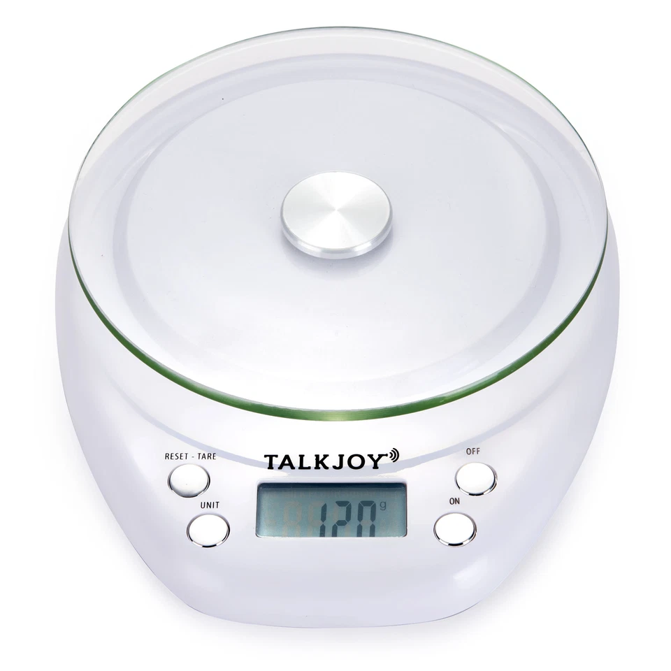 MARKENLOS Báscula de cocina parlante PROFESIONAL báscula para personas mayores báscula de cocina báscula para cartas ciegos con discapacidad visual