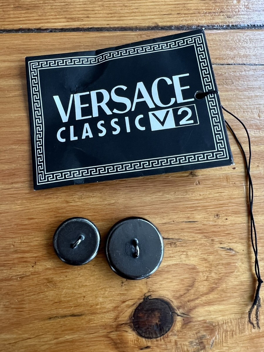 Vintage 1990s Gianni Versace V2 Classic Men's Black Corduroy