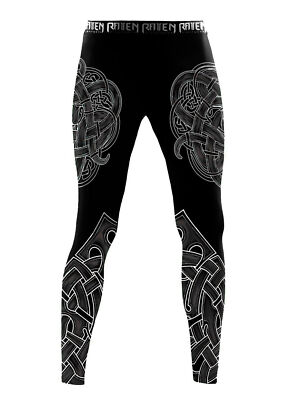 Raven Fightwear Men's Nordic 2.0 BJJ Spats MMA Black/Grey 