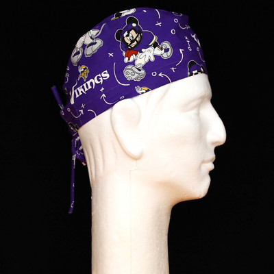NFL Minnesota Vikings Mickey Mouse Theme Scrub Hat