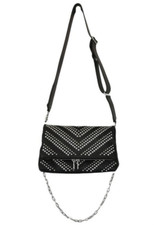 Sac Rocky en cuir grainé noir et clous ZADIG & VOLTAIRE Grand modèle