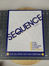 Original Sequence Board Game with Folding Board Cards and Chips Family Play New