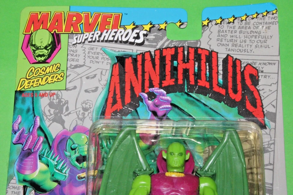 1992 MARVEL SUPER HEROES SERIES ANNIHILUS ACTION FIGURE TOY BIZ COSMIC DEFENDERS - Image 3 of 4