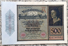 Weimarer Republik Reichsbanknote zu 500 Mark ...