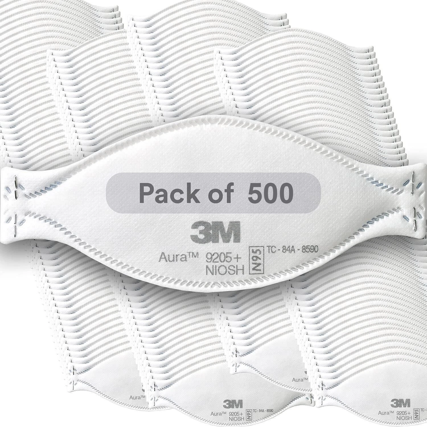 3M Aura 9205+ N95 Particulate Respirator Disposable Protective Mask 500PCS