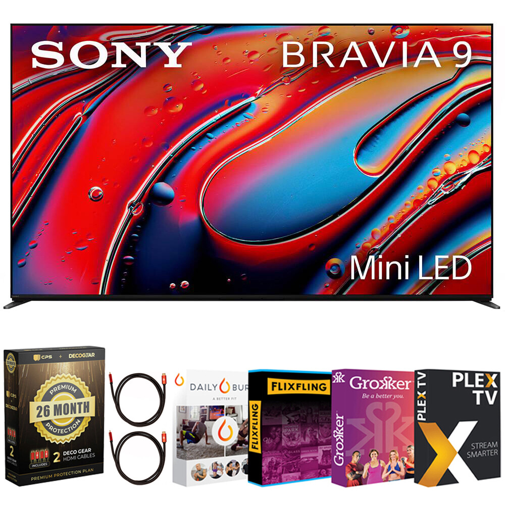 Мини-телевизор Sony BRAVIA 9 75 со светодиодной подсветкой 4K (2024) с гарантией и пакетом для потоковой передачи фильмов