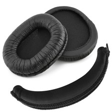 Geekria Earpad Headband Compatible with SONY MDR-7506 Headphones Black