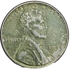 1943 P Lincoln Steel Wheat Cent G -F STEEL Penny WWII Coin Average Circulated