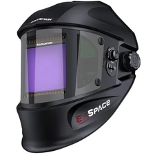 Auto Darkening Welding Helmet with Side View, 180° Panoramic View, 1/1/1/1 Tr...