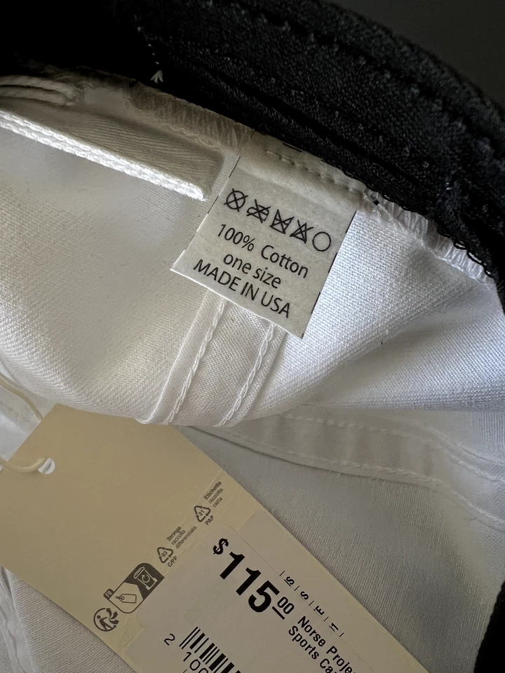 Norse Projects Twill Sports Cap White - Image 4 of 4