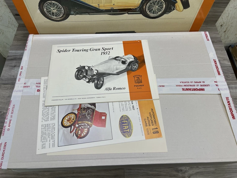 De colección Pocher Alfa Romeo Spider Touring Gran Sport Kit Escala 1:8 K73 - SELLADO Foto 4 de 4