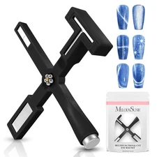 MelodySusie 5 in 1 Nail Magnet, Multifunctional Cat Eye Gel Nail Polish Magnet f