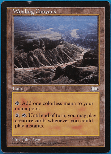 Winding Canyons Weatherlight HEAVILY PLD (Reserved List MTG Magic Card) (494190) - Picture 1 of 2