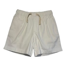 Crewcuts by J.Crew Kids Boys Size 5 Elastic Waist Drawstring Shorts White