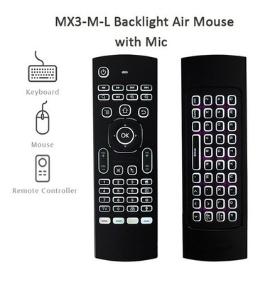 MX3 Air Mouse mit Hintergrundbeleuchtung & Mikrofon