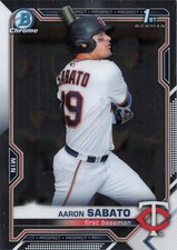 2021 TOPPS BOWMAN CHROME - PROSPECTS AARON SABATO MINNESOTA TWINS