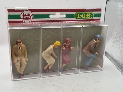 LGB escala G #52443 personas sentadas 4 unidades como nuevo con embalaje original  | Condition: Gebraucht