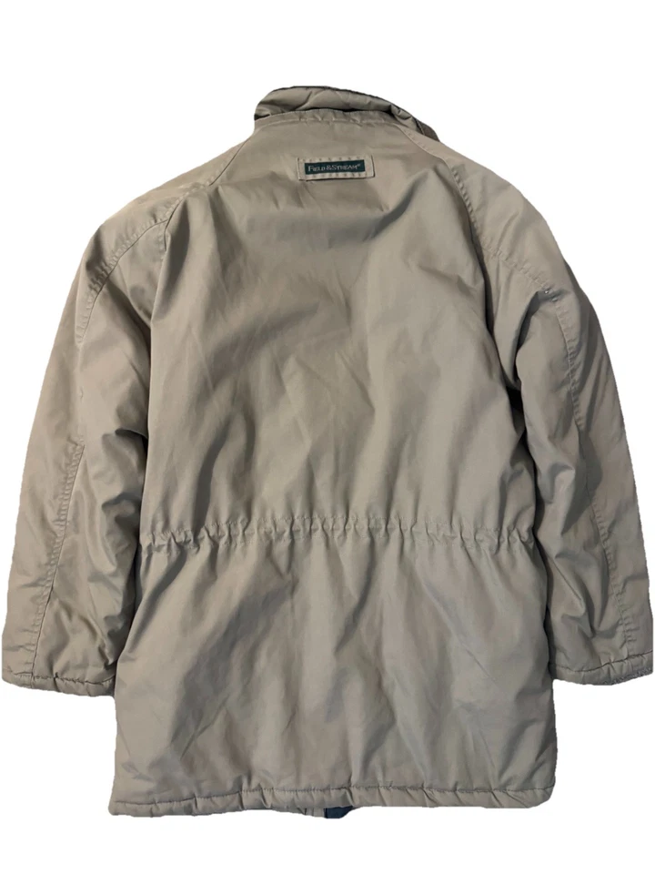 Vintage Field Stream Down Parka Puffer Jacket Coat Cinch Waist Men’s M - Image 2 of 4