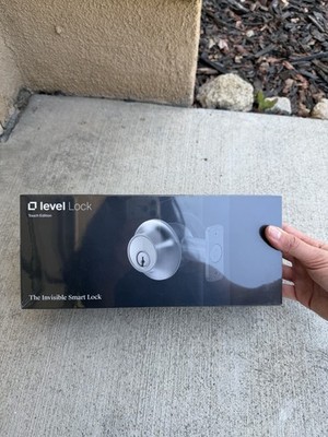 Level Lock Touch Edition Keyed Entry Smart Lock Matte Black Voice Control
