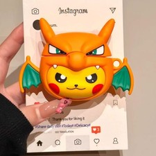 Pokemon Earphone Case For Apple Airpods 4 3 2 1 Pro Charmander Silicone Cover