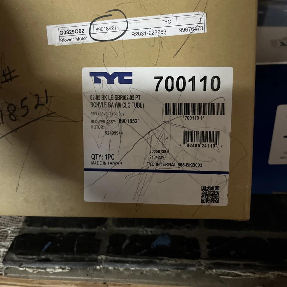 Motor de soprador HVAC TYC 700110 - Imagem 2 de 2