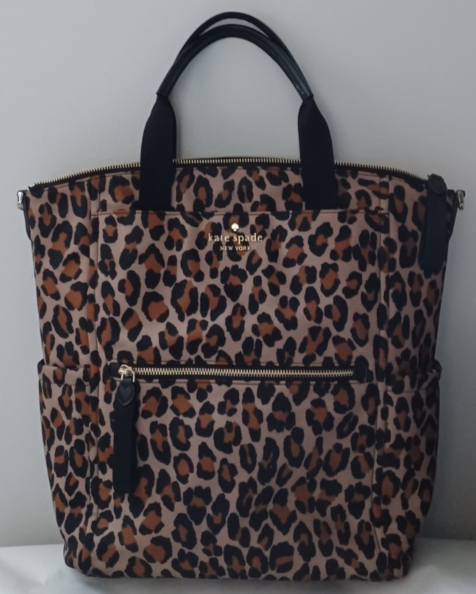 AUTHENTIC KATE SPADE LEOPARD COMPUTER/DIAPER LIGH… - image 1